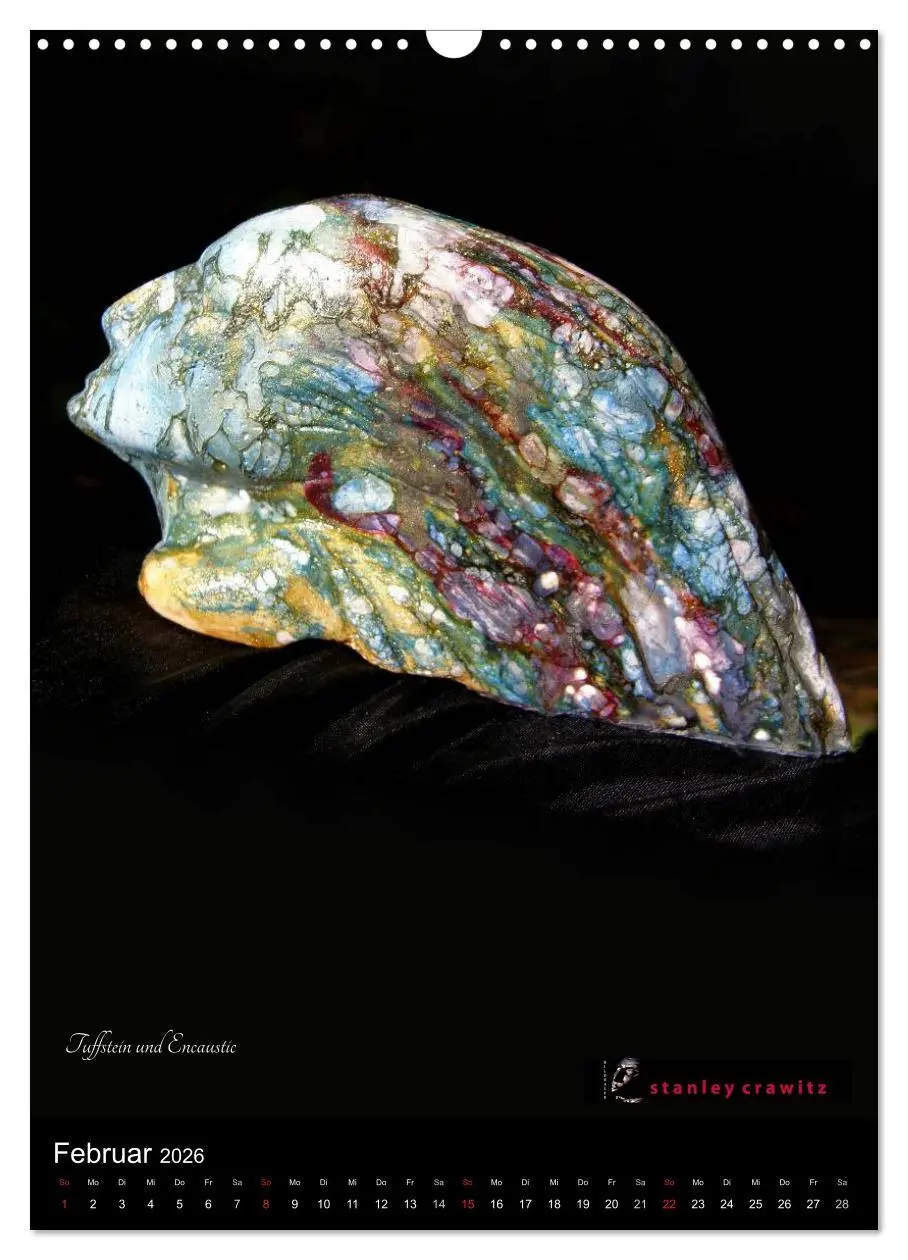 Bild: 9783516429695 | Kunstkalender 2026 - Encaustic und Tuffstein - Skulpturen...