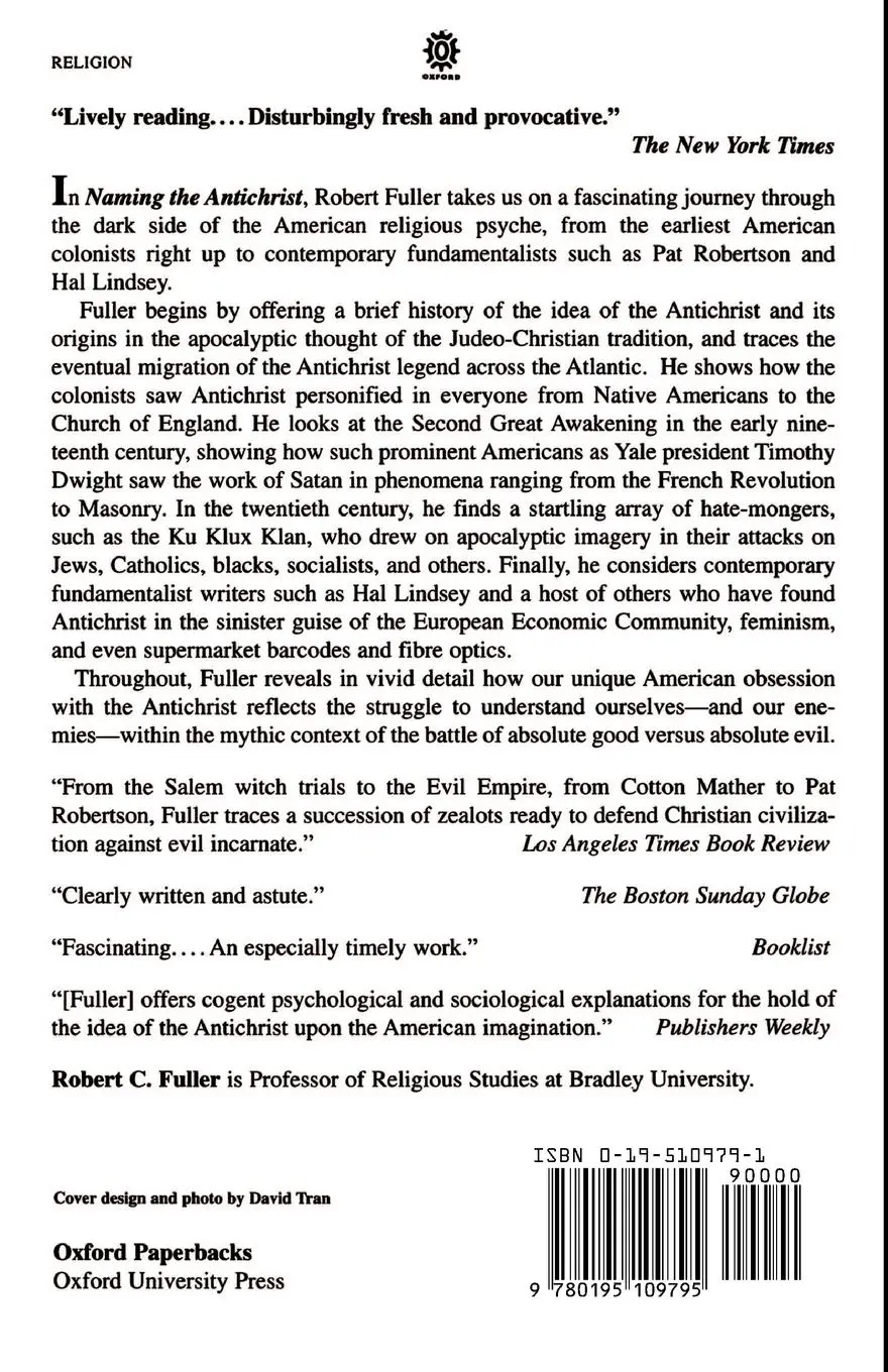 Rückseite: 9780195109795 | Naming the Antichrist | The History of an American Obsession | Fuller