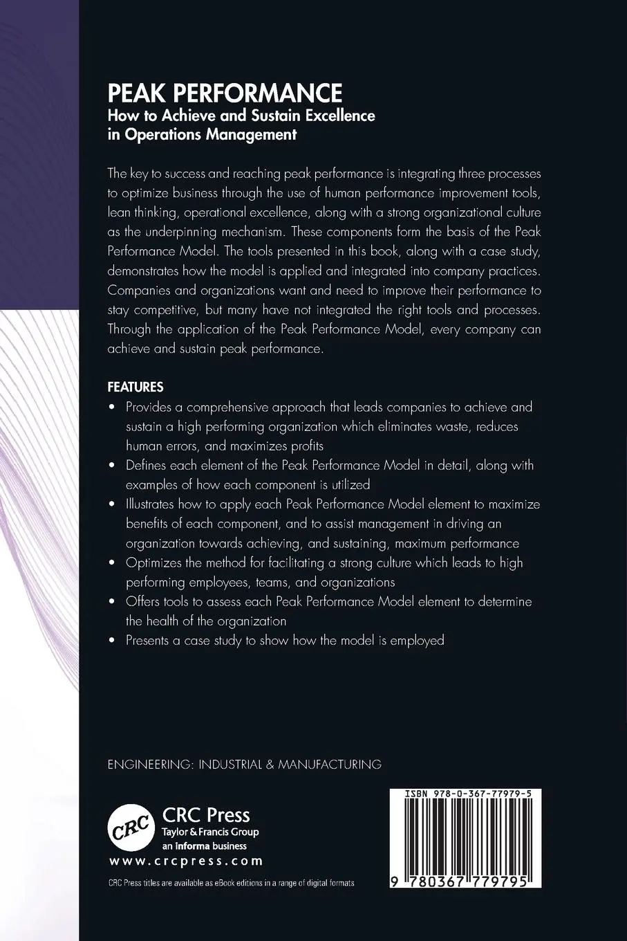 Rückseite: 9780367779795 | Peak Performance | Patricia Melton Allen (u. a.) | Taschenbuch | 2021