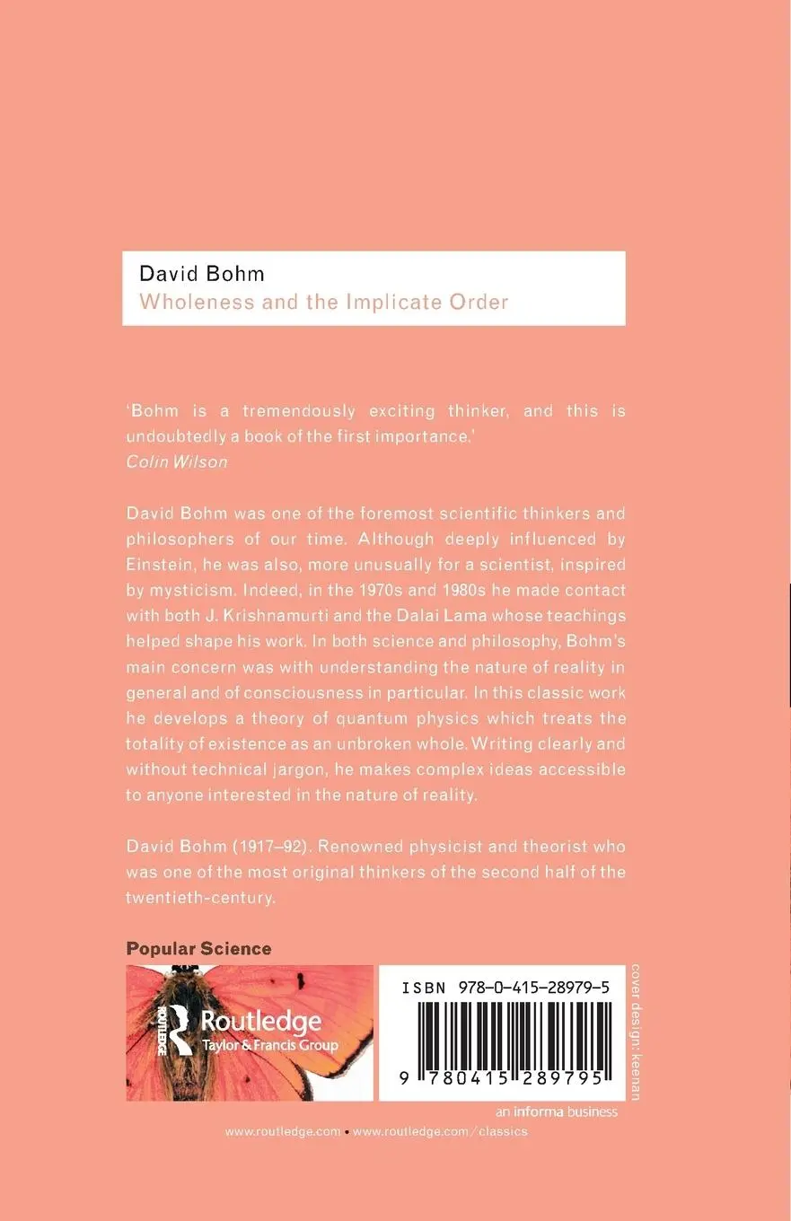 Rückseite: 9780415289795 | Wholeness and the Implicate Order | David Bohm | Taschenbuch | 2002