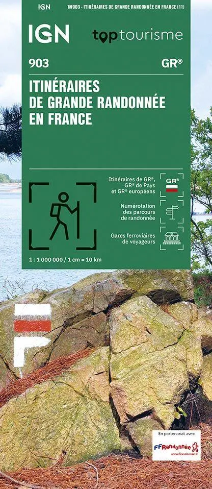 Cover: 9782758559795 | FZK 903 Sentiers de Grande Randonnée (Weitwanderwege) | 1:1000000