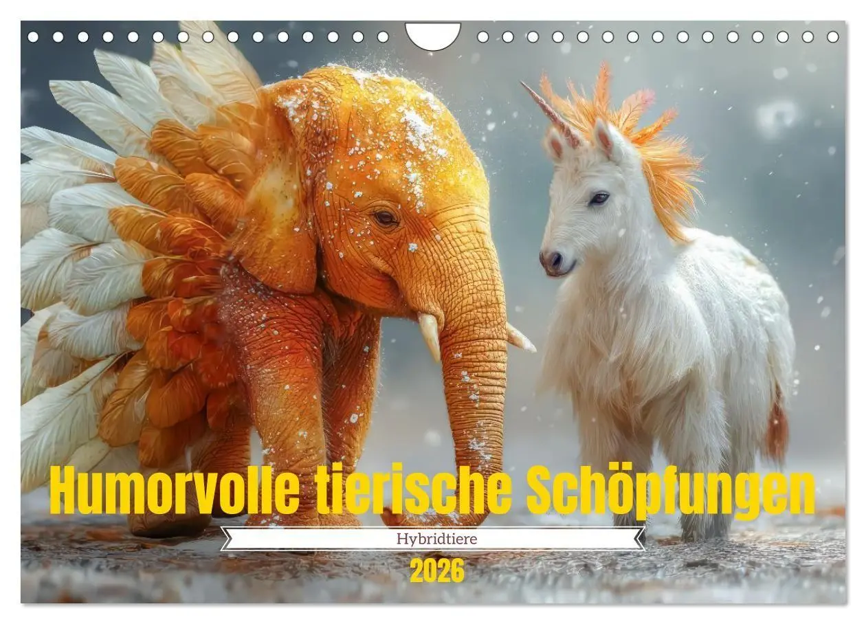 Cover: 9783516659795 | Humorvolle tierische Schöpfungen - Hybridtiere (Wandkalender 2026...