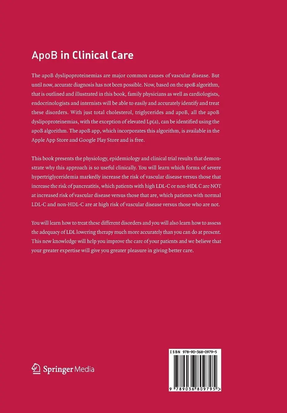 Rückseite: 9789036809795 | ApoB in Clinical Care | J. de Graaf (u. a.) | Taschenbuch | Englisch