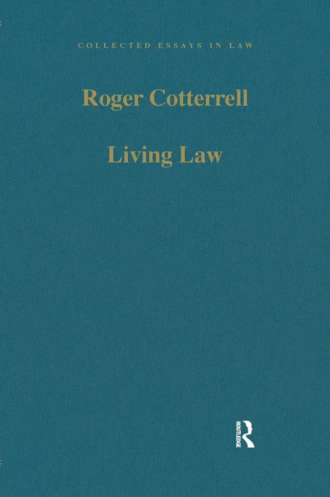 Cover: 9781032569895 | Living Law | Studies in Legal and Social Theory | Roger Cotterrell