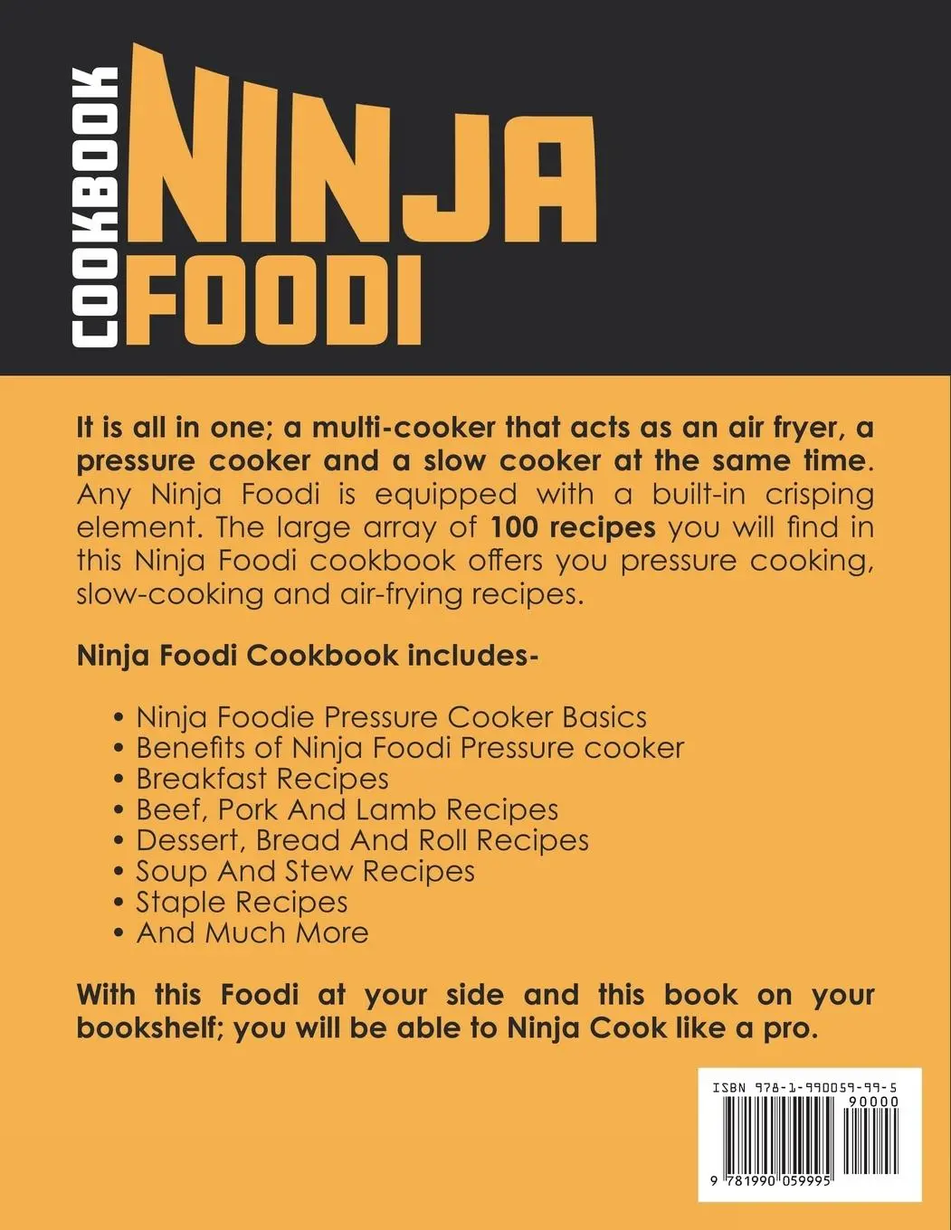 Rückseite: 9781990059995 | Ninja Foodi Cookbook | Jen Andreev | Taschenbuch | Englisch | 2021