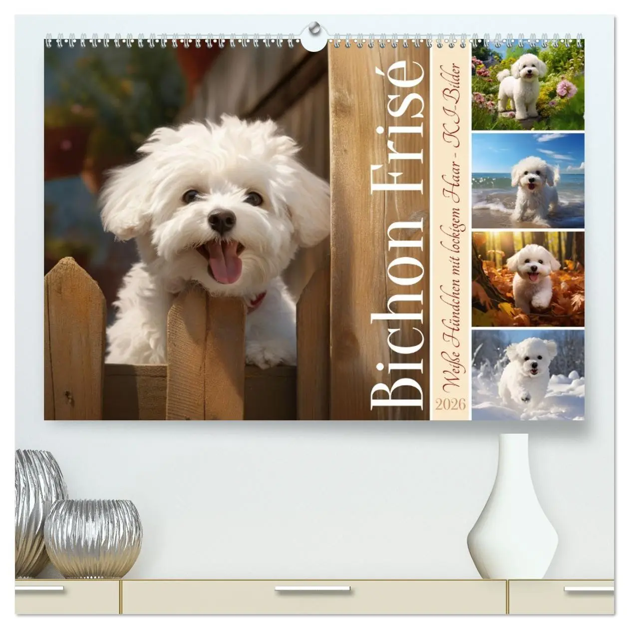 Cover: 9783457479995 | Bichon frisé, weiße Hündchen mit lockigem Haar (hochwertiger...