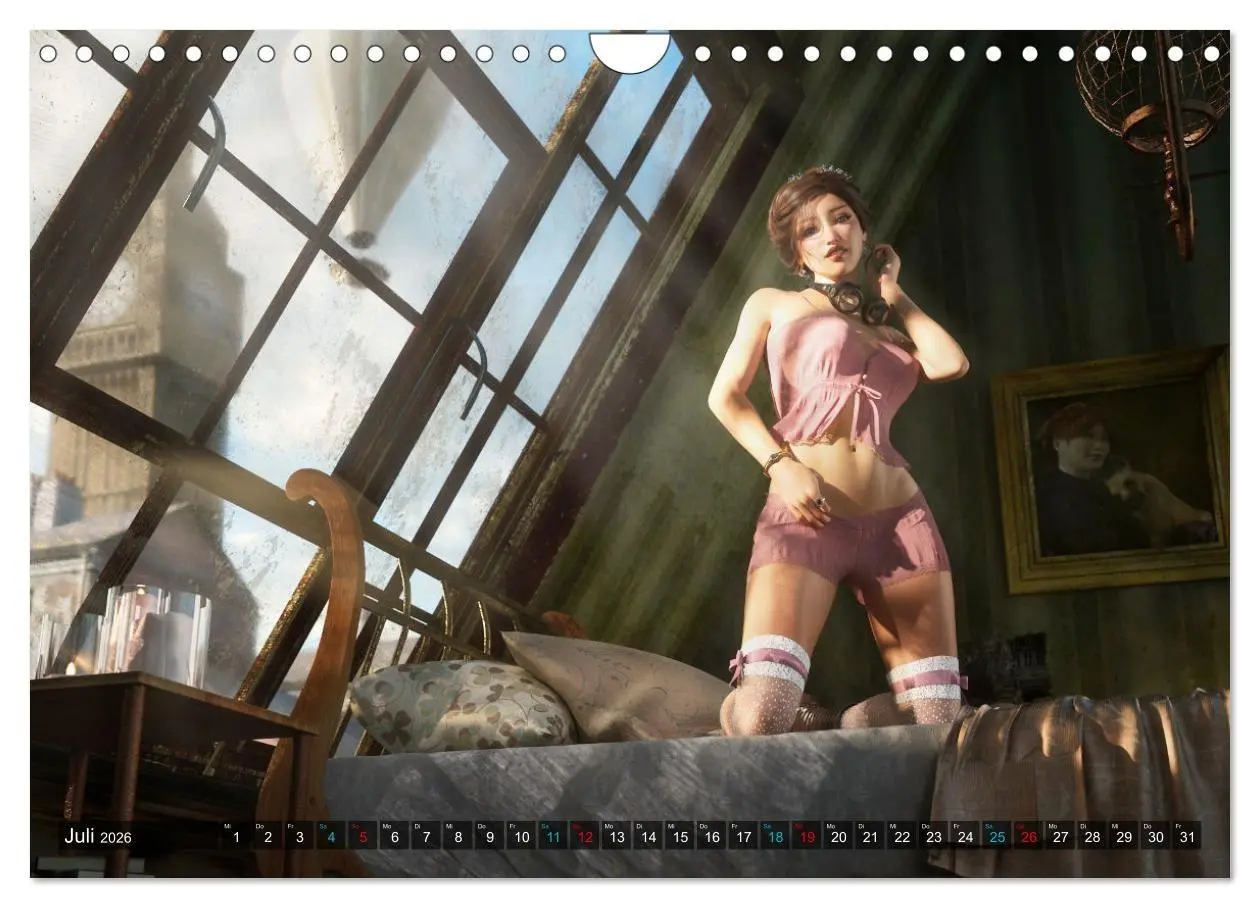 Bild: 9783457619995 | Steampunk Ladys Pin Up (Wandkalender 2026 DIN A4 quer), CALVENDO...