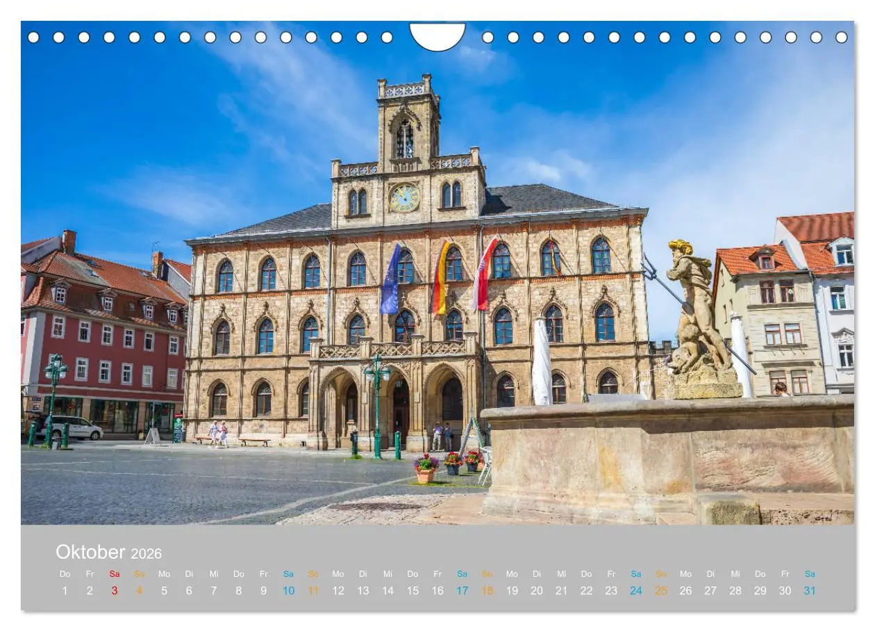 Bild: 9783457789995 | Weimar - das kulturelle Erbe (Wandkalender 2026 DIN A4 quer),...