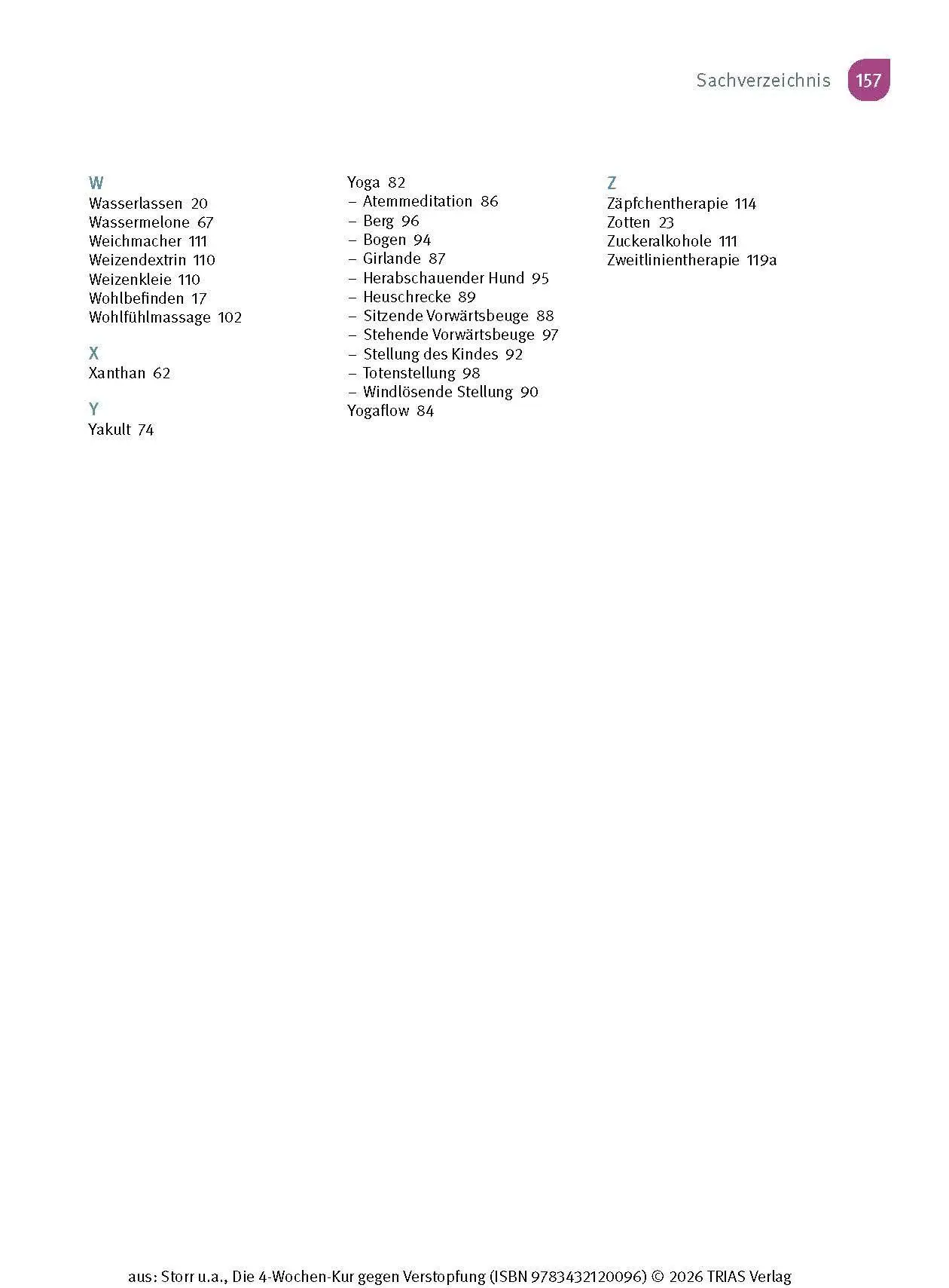 Bild: 9783432120096 | Die 4-Wochen-Kur gegen Verstopfung | Constanze Storr (u. a.) | Buch