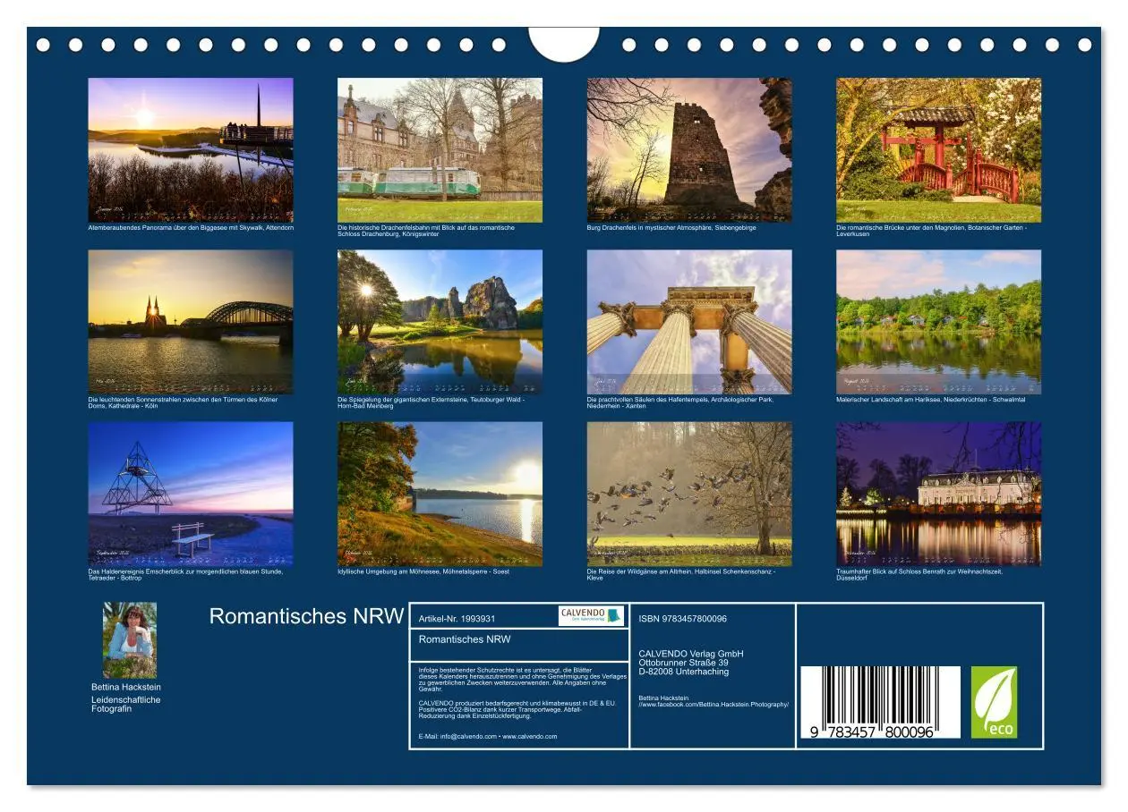 Bild: 9783457800096 | Romantisches NRW (Wandkalender 2026 DIN A4 quer), CALVENDO...
