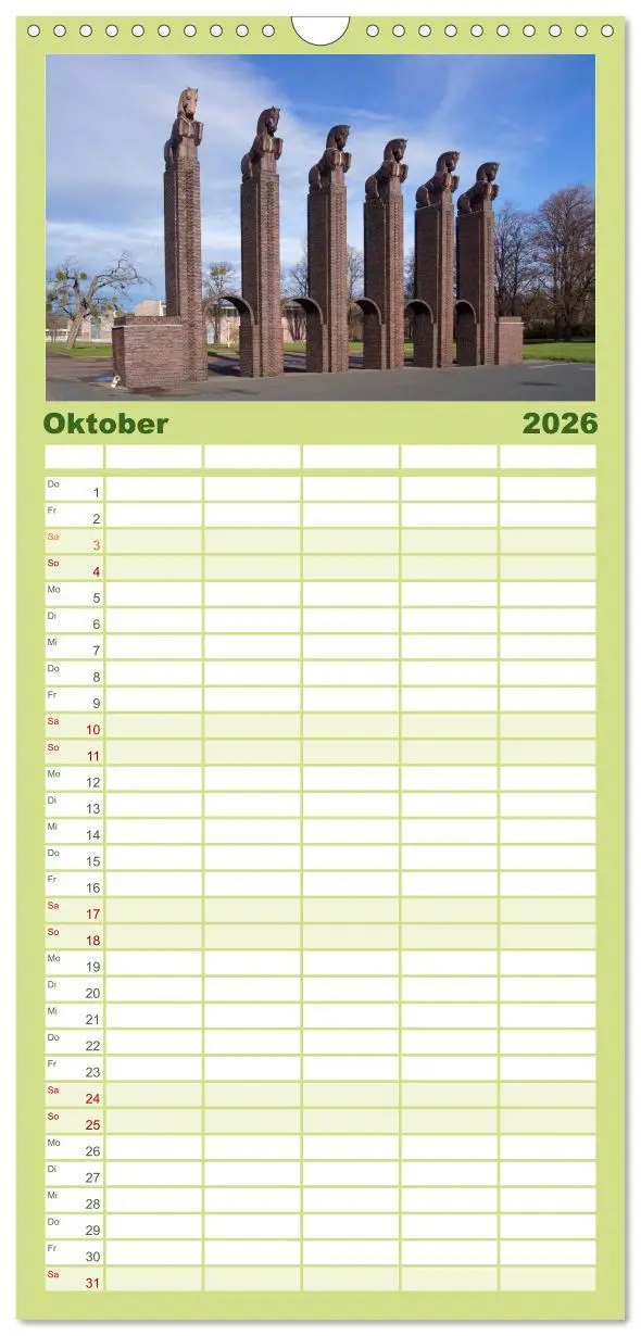 Bild: 9783516510096 | Familienplaner 2026 - Mein Magdeburg 2026 mit 5 Spalten...