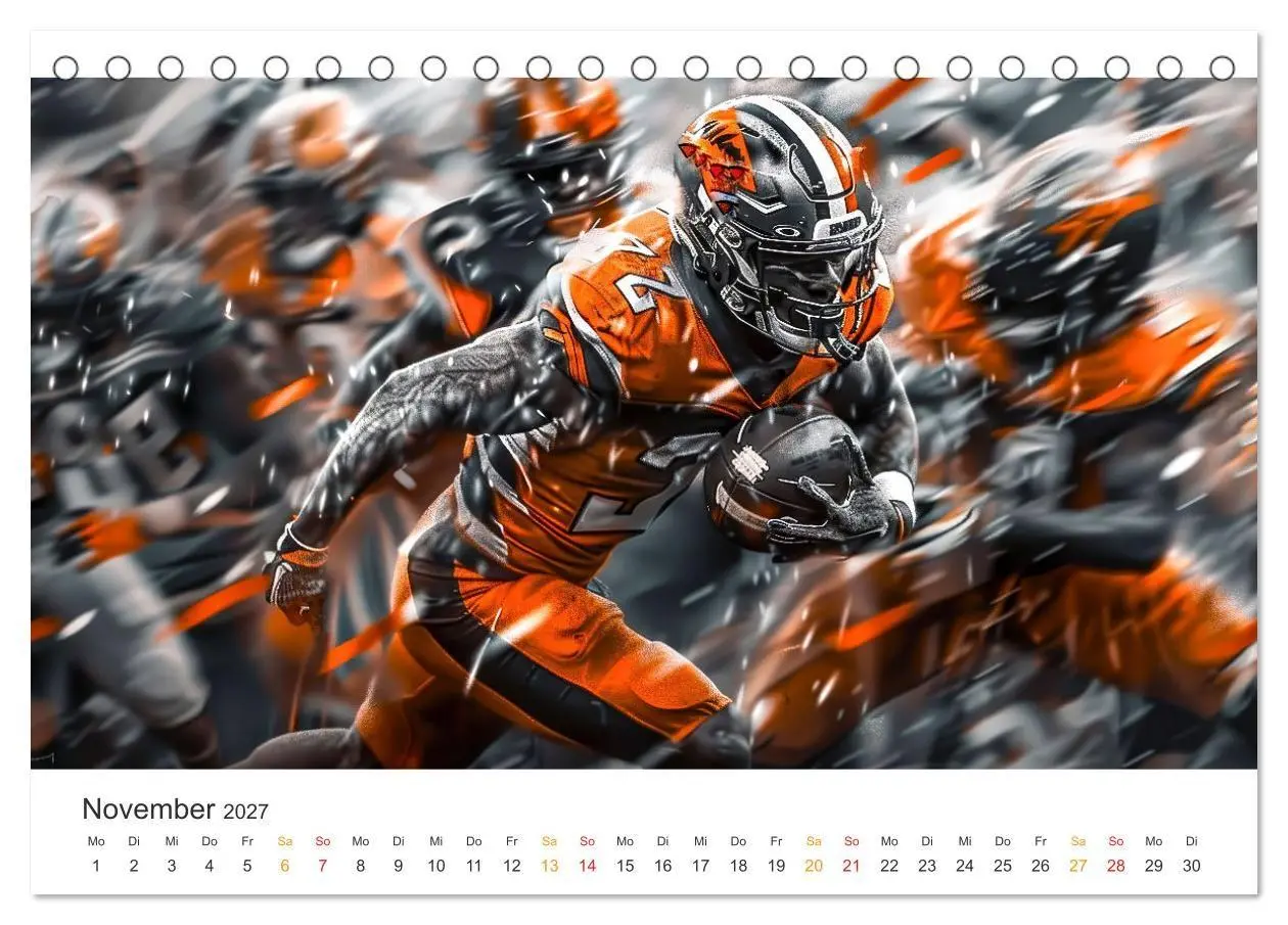 Bild: 9783569150096 | American Football - coole Momente (Tischkalender 2027 DIN A5 quer),...