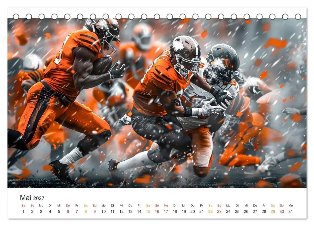 Bild: 9783569150096 | American Football - coole Momente (Tischkalender 2027 DIN A5 quer),...
