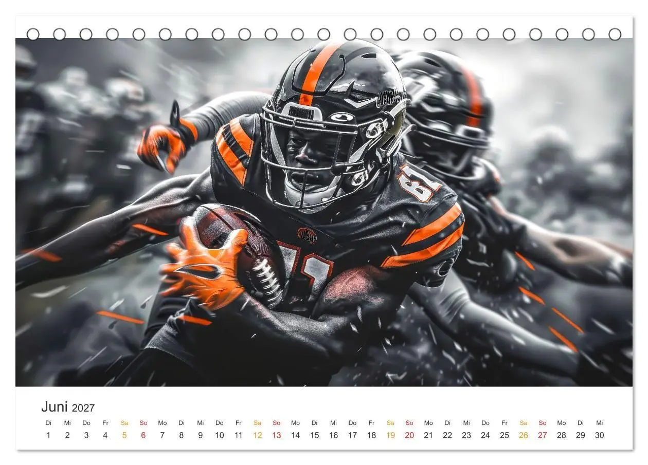 Bild: 9783569150096 | American Football - coole Momente (Tischkalender 2027 DIN A5 quer),...