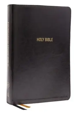 Cover: 9780785260196 | Kjv, Foundation Study Bible, Large Print, Leathersoft, Black, Red...