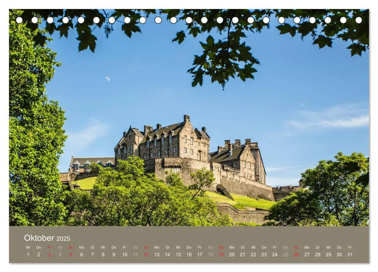 Bild: 9783435700196 | Historisches Schottland (Tischkalender 2025 DIN A5 quer), CALVENDO...
