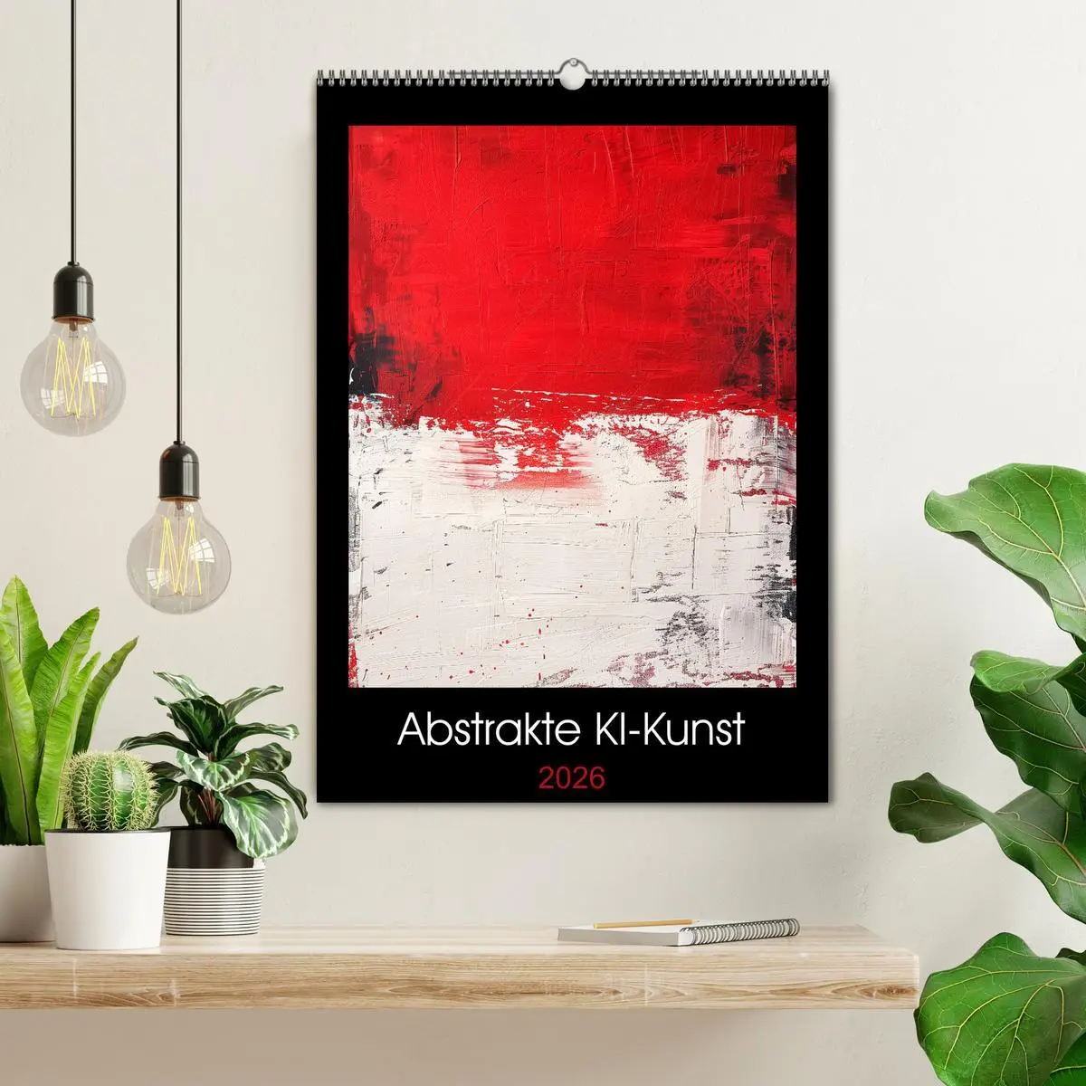 Bild: 9783516290196 | Abstrakte KI-Kunst (Wandkalender 2026 DIN A2 hoch), CALVENDO...