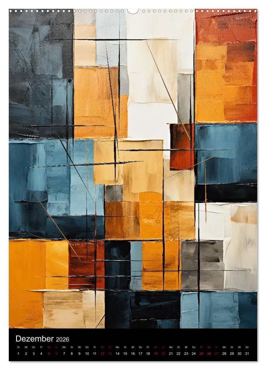 Bild: 9783516290196 | Abstrakte KI-Kunst (Wandkalender 2026 DIN A2 hoch), CALVENDO...
