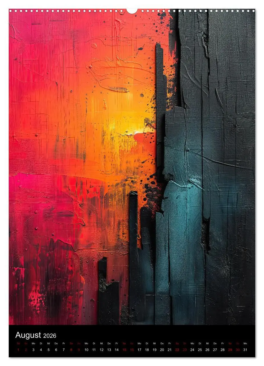 Bild: 9783516290196 | Abstrakte KI-Kunst (Wandkalender 2026 DIN A2 hoch), CALVENDO...