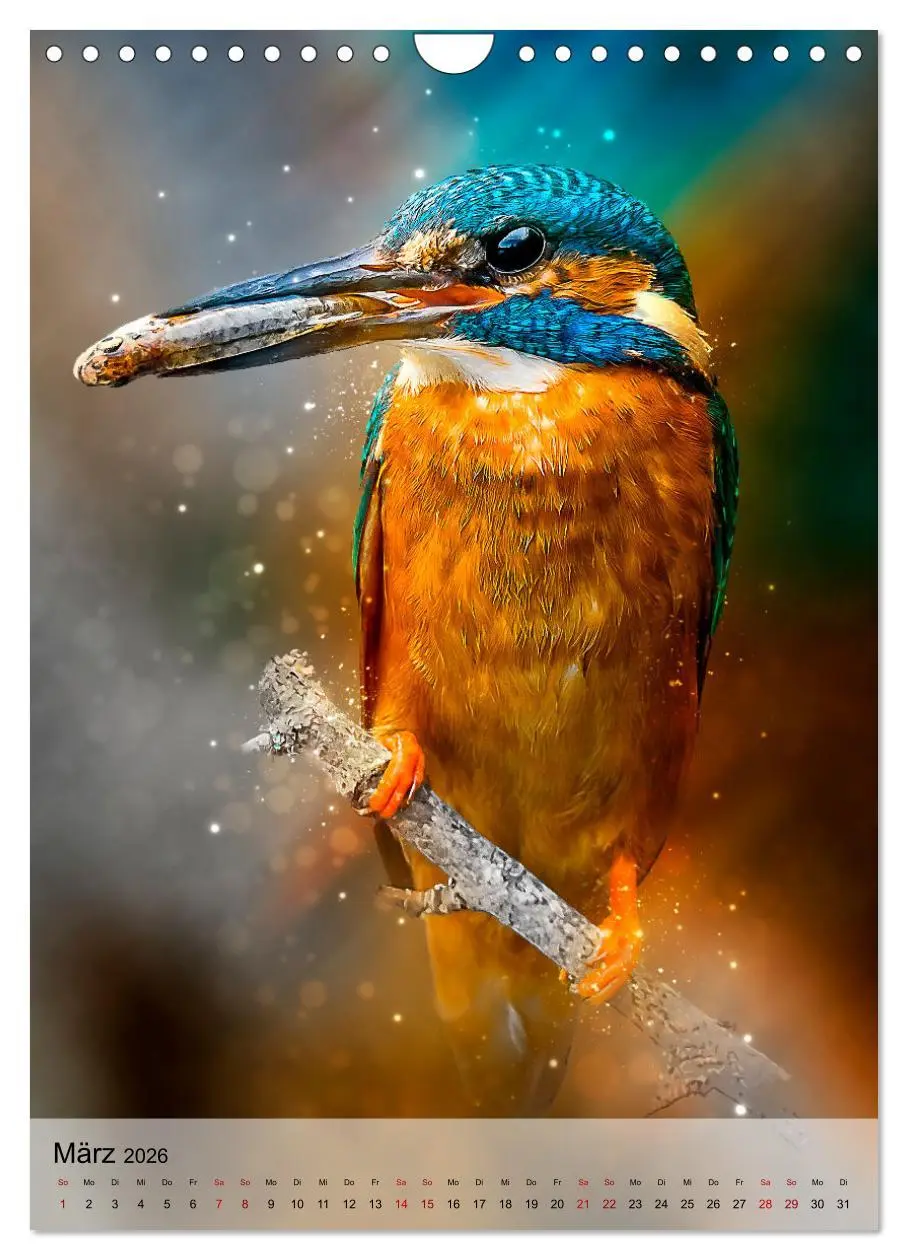 Bild: 9783516360196 | Schillernder Eisvogel (Wandkalender 2026 DIN A4 hoch), CALVENDO...