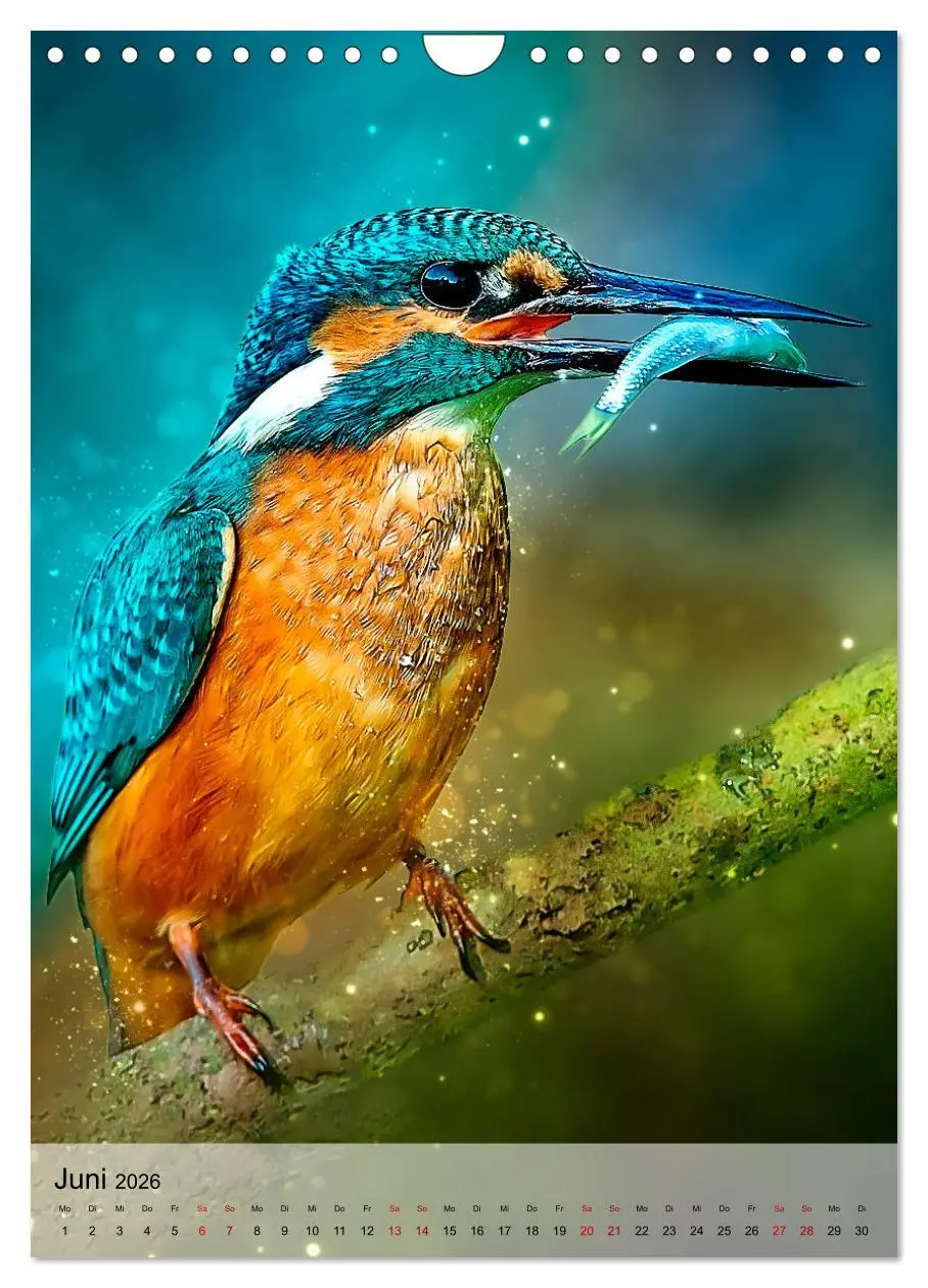 Bild: 9783516360196 | Schillernder Eisvogel (Wandkalender 2026 DIN A4 hoch), CALVENDO...
