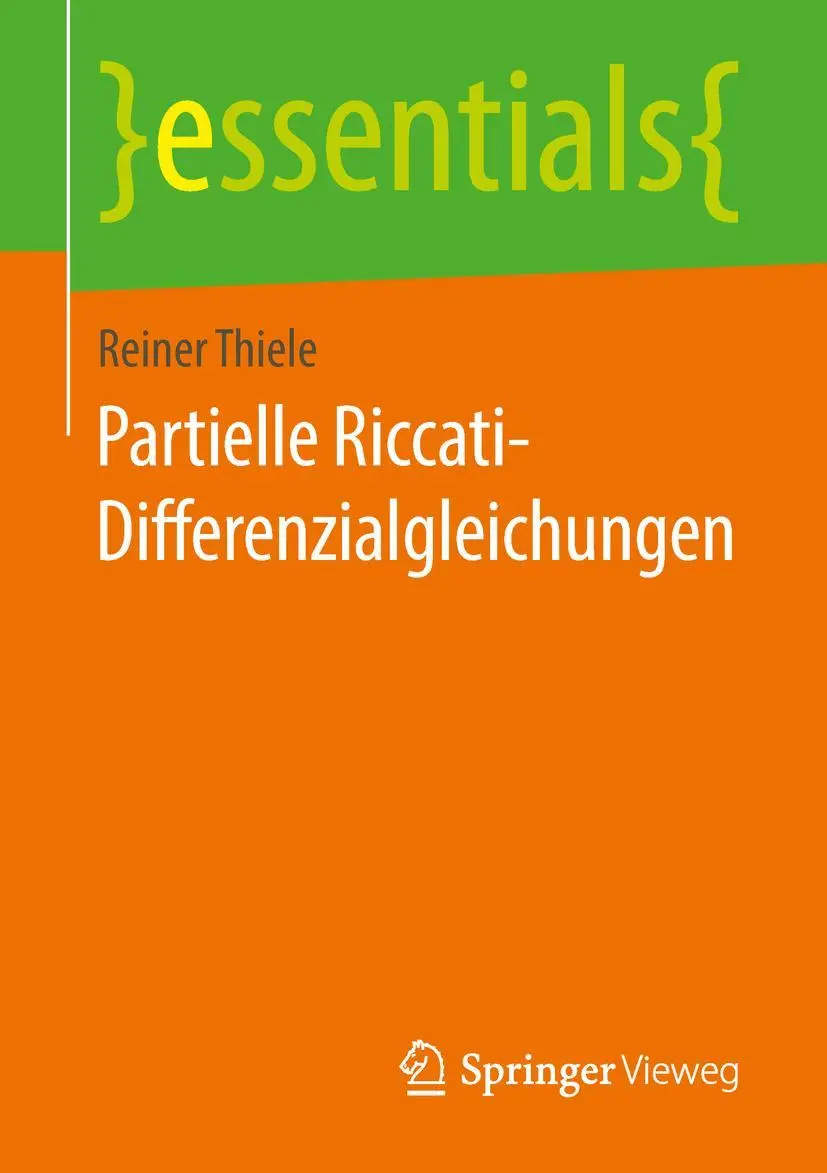 Cover: 9783658240196 | Partielle Riccati-Differenzialgleichungen | Reiner Thiele | Buch