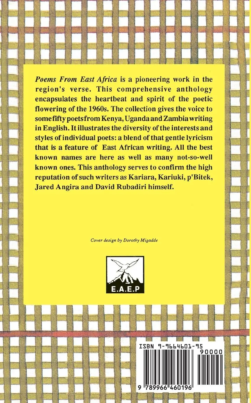 Rückseite: 9789966460196 | Poems from East Africa | David Cook (u. a.) | Taschenbuch | Englisch