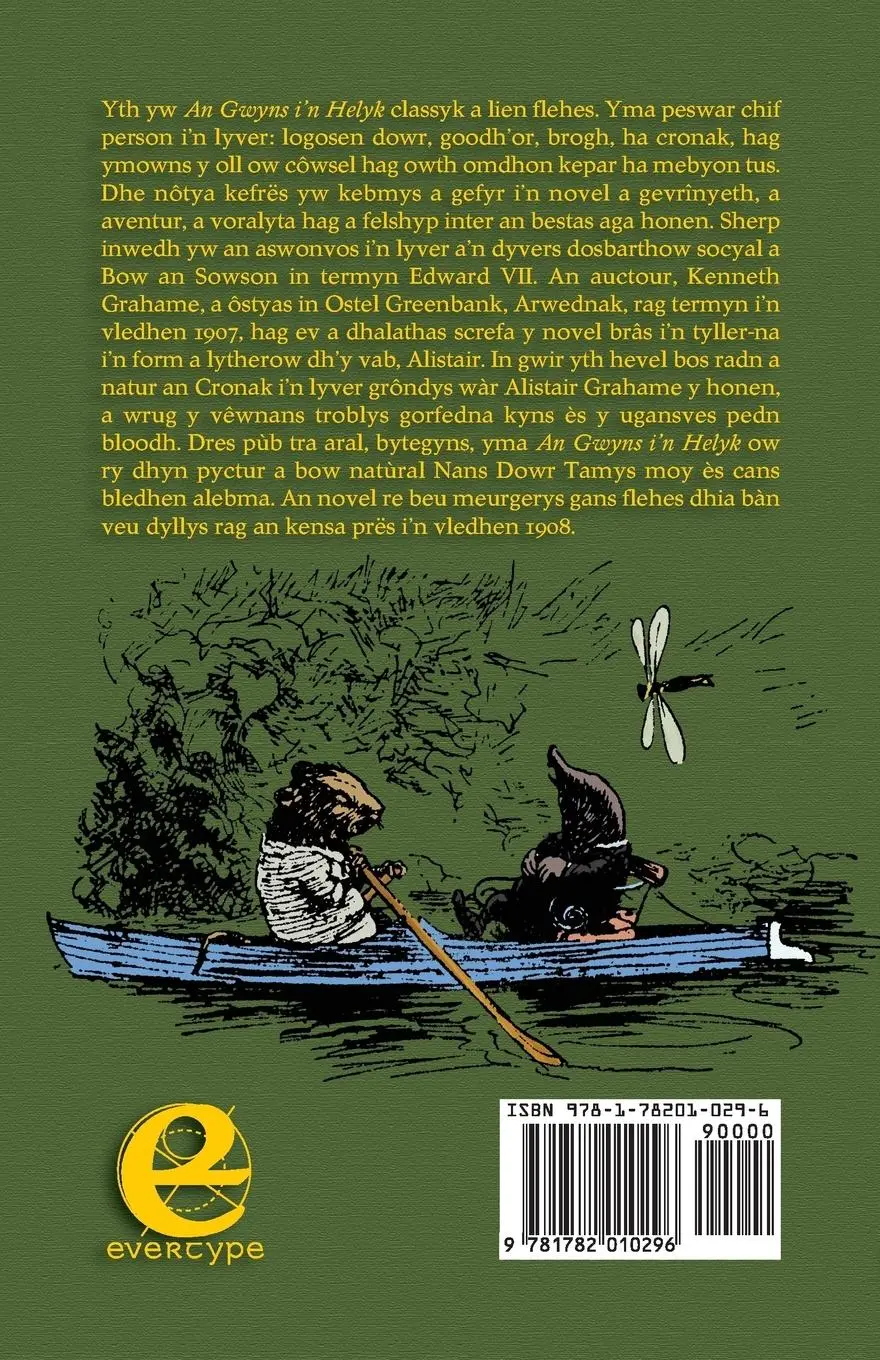 Rückseite: 9781782010296 | An Gwyns i'n Helyk | The Wind in the Willows in Cornish | Grahame