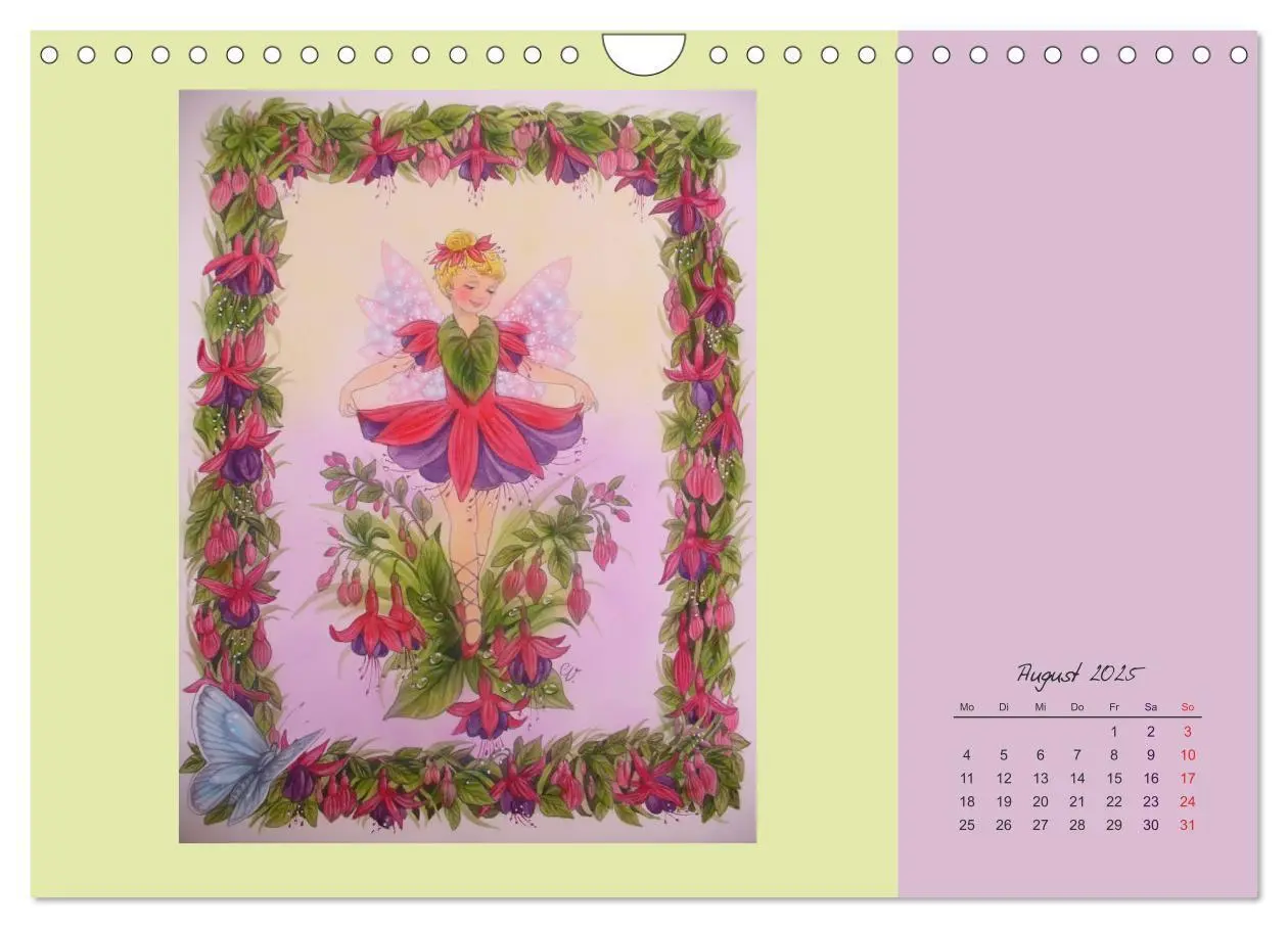 Bild: 9783435550296 | Blumen Elfen (Wandkalender 2025 DIN A4 quer), CALVENDO Monatskalender