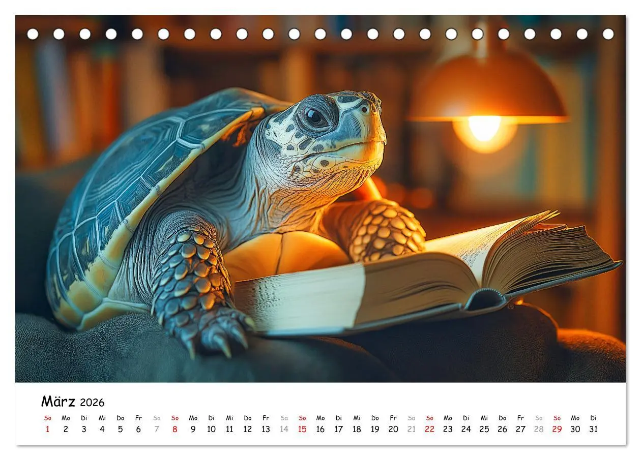 Bild: 9783457330296 | CHILL MAL - Entspannte Schildkröten beim Faulenzen (Tischkalender...