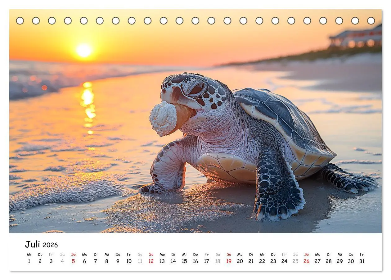 Bild: 9783457330296 | CHILL MAL - Entspannte Schildkröten beim Faulenzen (Tischkalender...