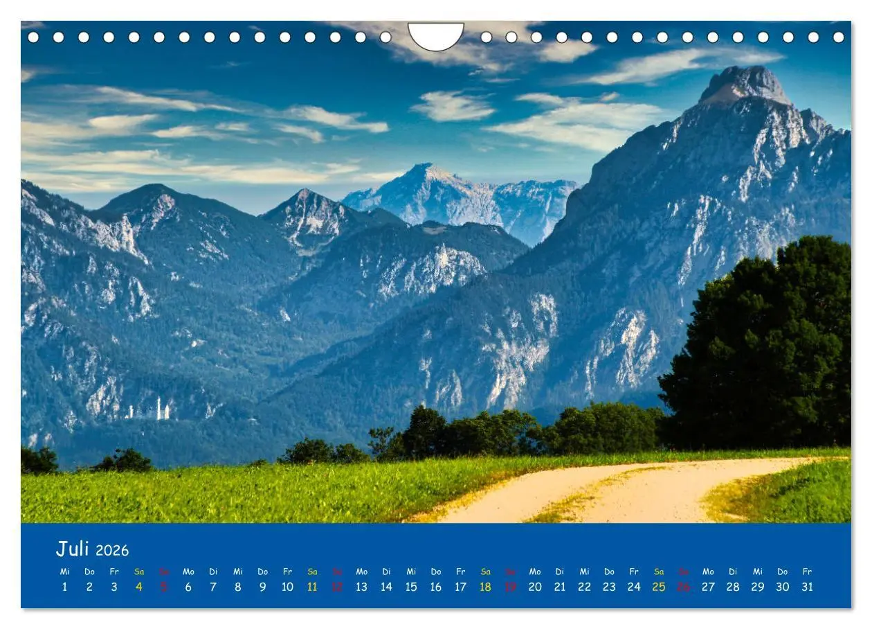 Bild: 9783457640296 | Allgäu Liebe (Wandkalender 2026 DIN A4 quer), CALVENDO Monatskalender