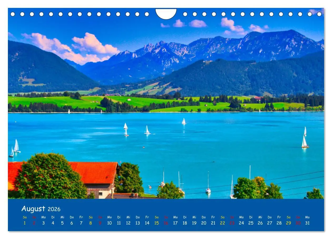 Bild: 9783457640296 | Allgäu Liebe (Wandkalender 2026 DIN A4 quer), CALVENDO Monatskalender