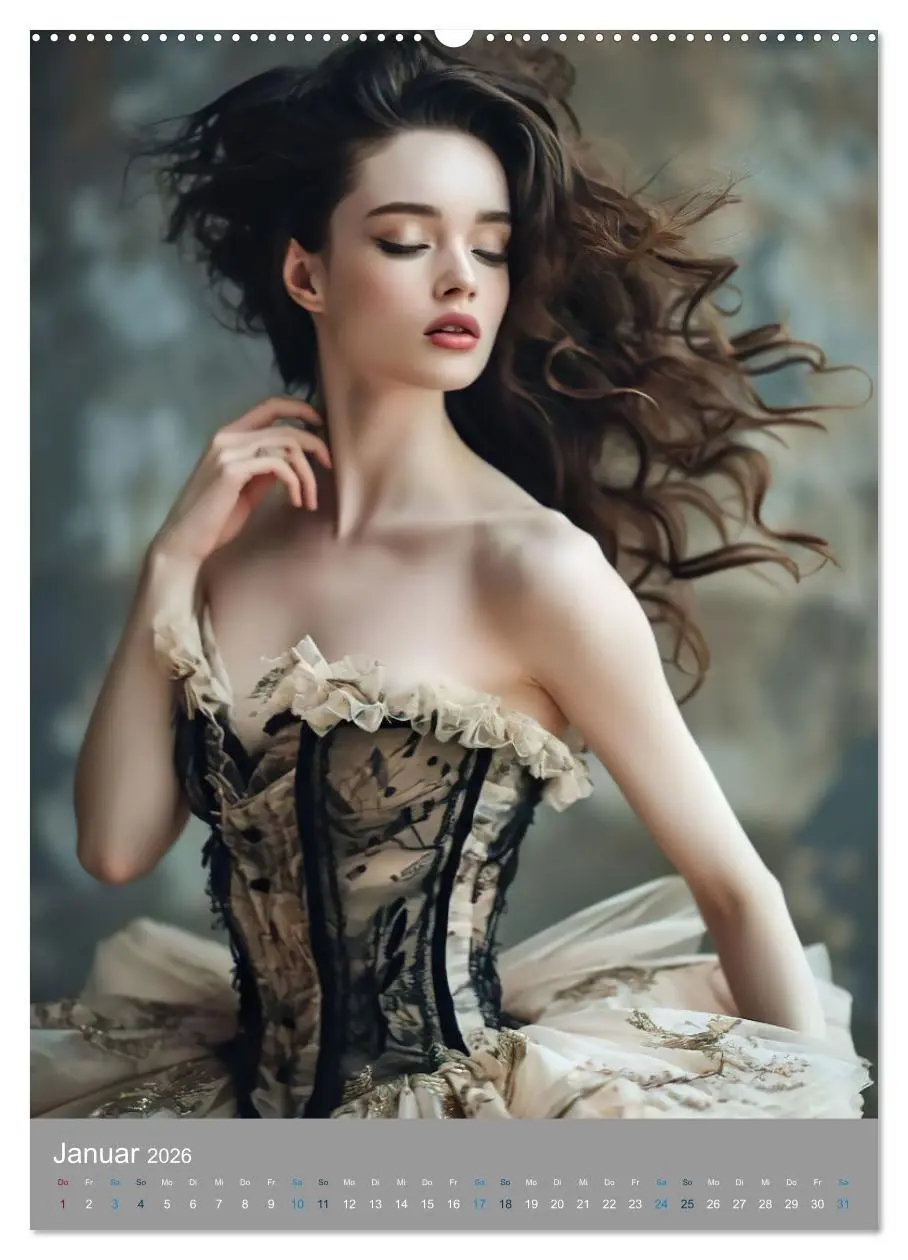 Bild: 9783516280296 | Märchenhafte Ballerina (Wandkalender 2026 DIN A2 hoch), CALVENDO...
