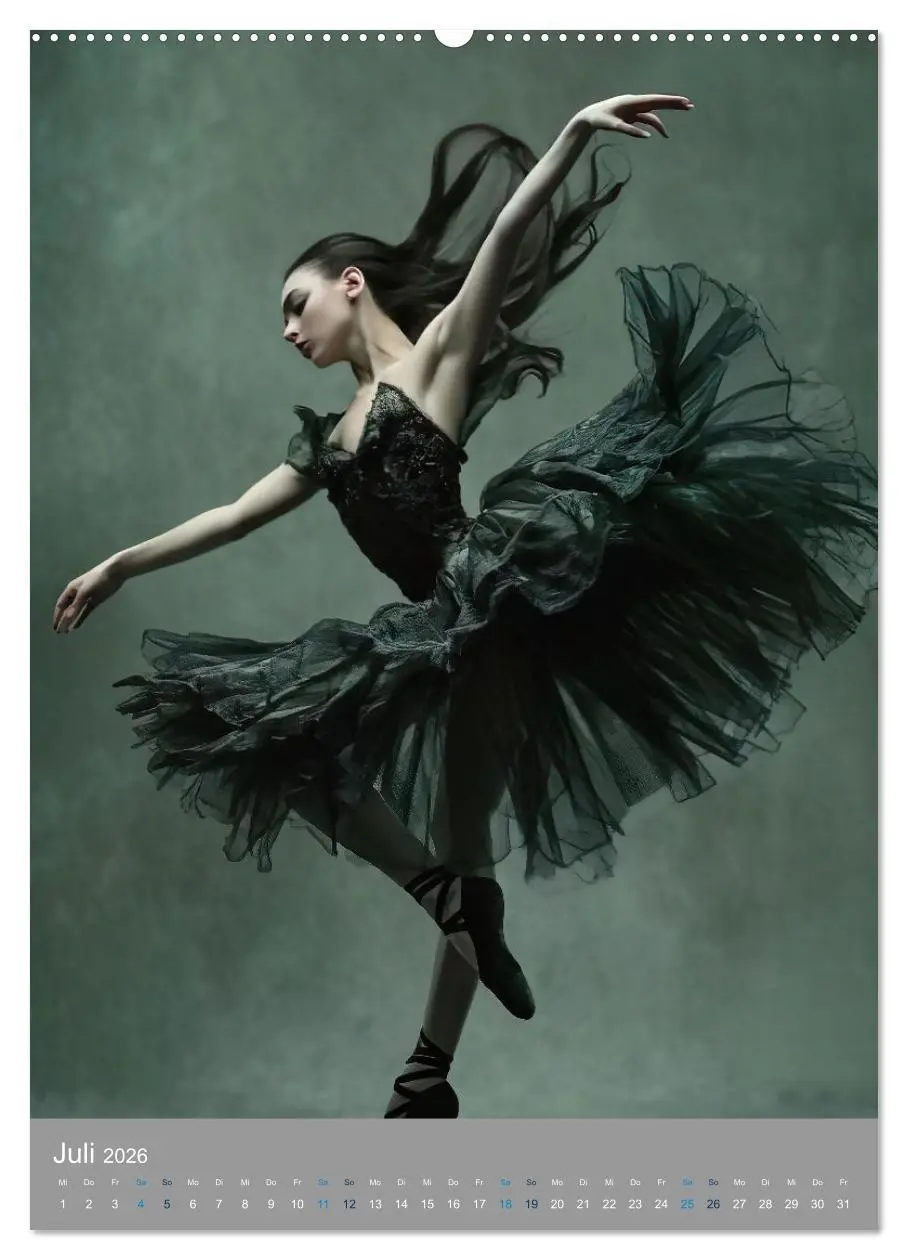 Bild: 9783516280296 | Märchenhafte Ballerina (Wandkalender 2026 DIN A2 hoch), CALVENDO...