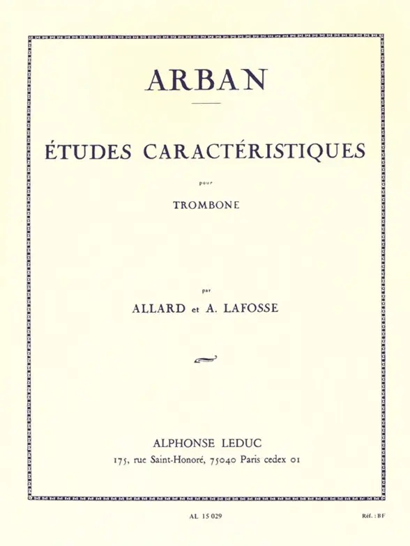 Cover: 9790046150296 | Etudes caracteristiques pour trombone | Arban | Buch | Alphonse Leduc