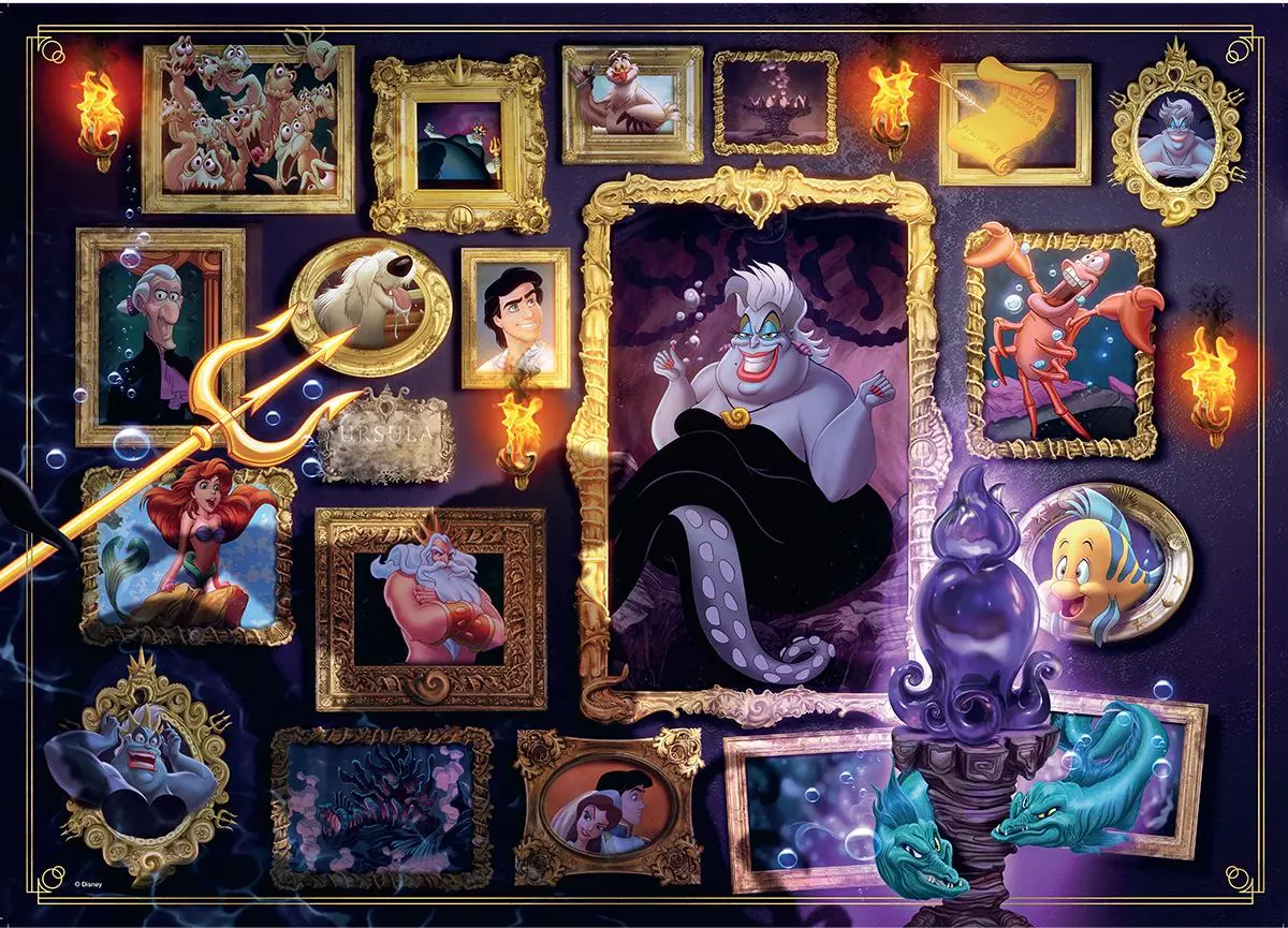 Cover: 4005555000396 | Erwachsenenpuzzle 1000 Teile - Disney Villainous - Ursula | Spiel