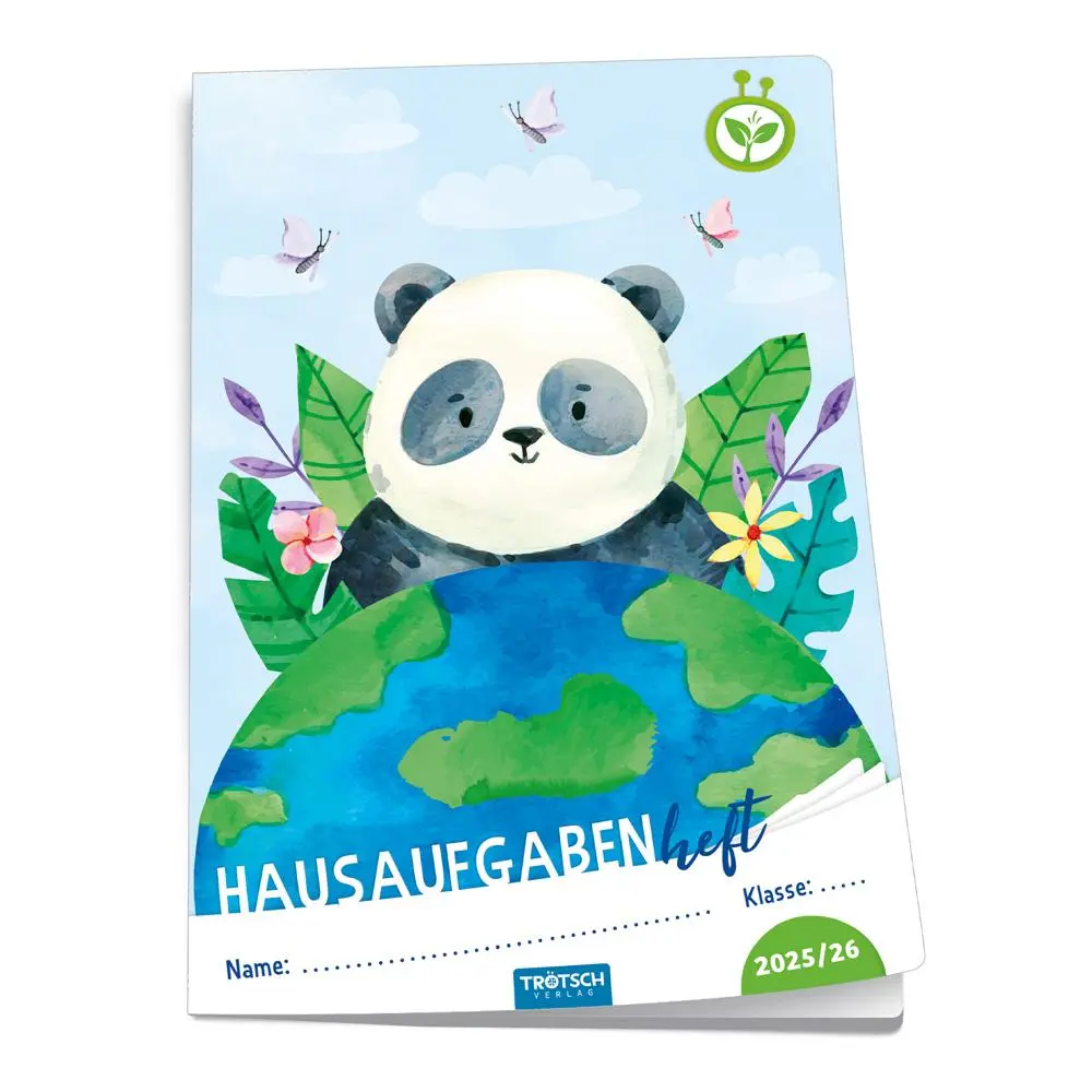 Cover: 4251901510396 | Trötsch Jahresbezogenes Hausaufgabenheft Grundschule Panda 25/26