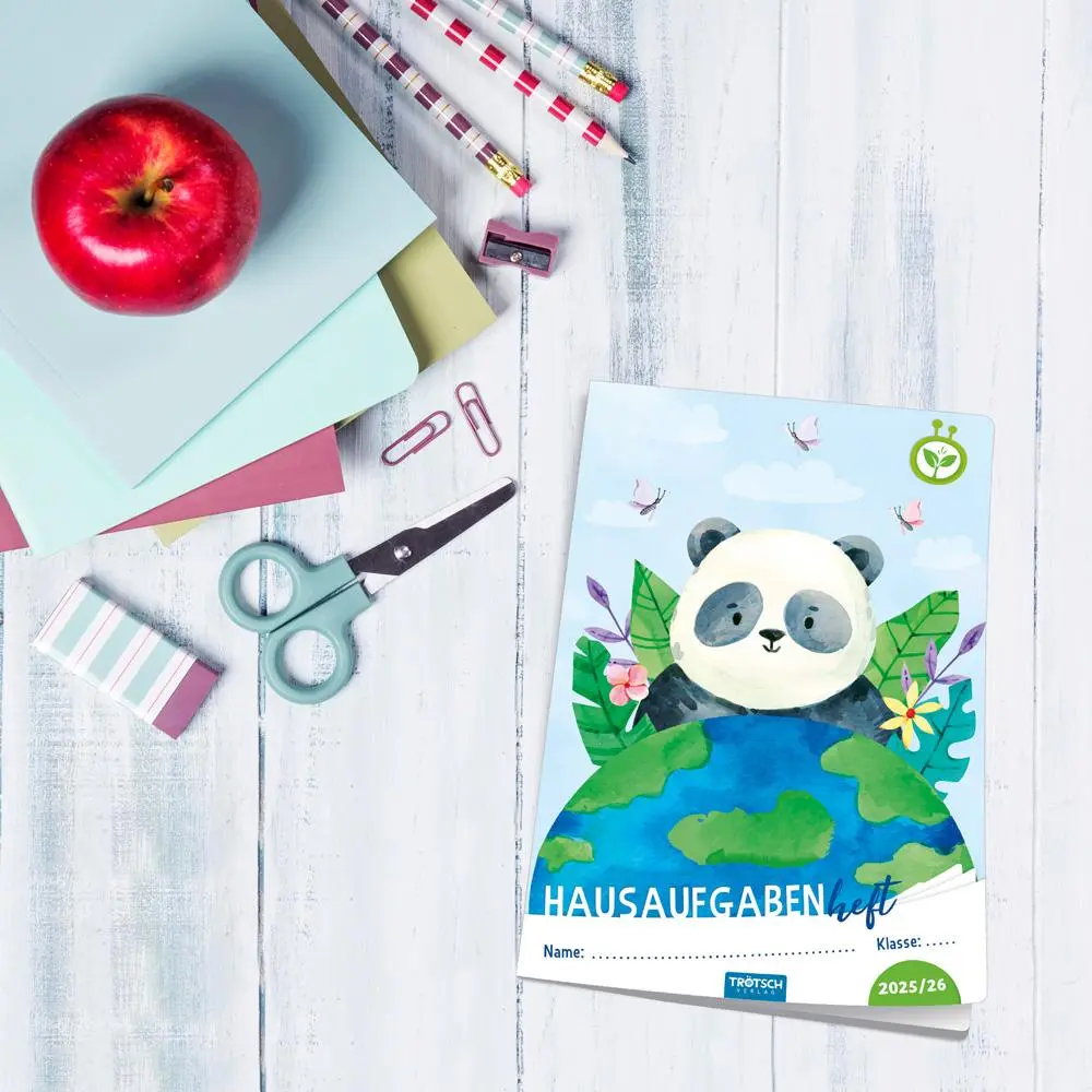 Bild: 4251901510396 | Trötsch Jahresbezogenes Hausaufgabenheft Grundschule Panda 25/26