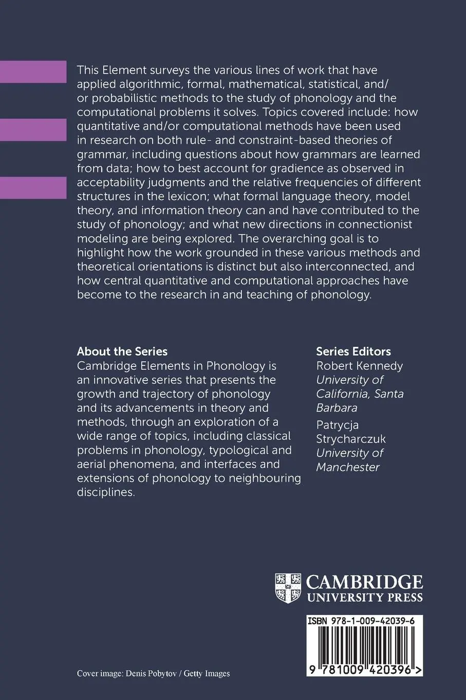 Rückseite: 9781009420396 | Quantitative and Computational Approaches to Phonology | Jane Chandlee
