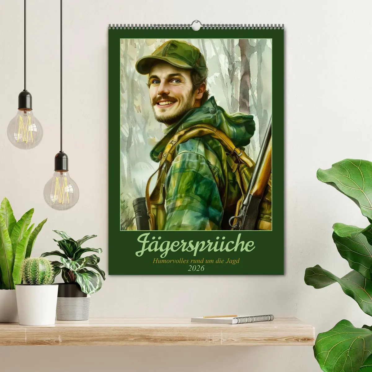 Bild: 9783516270396 | Jägersprüche (Wandkalender 2026 DIN A2 hoch), CALVENDO Monatskalender