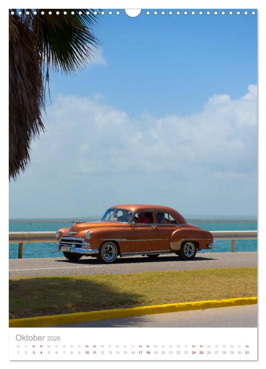 Bild: 9783516340396 | Old Cars of Cuba (Wandkalender 2026 DIN A3 hoch), CALVENDO...