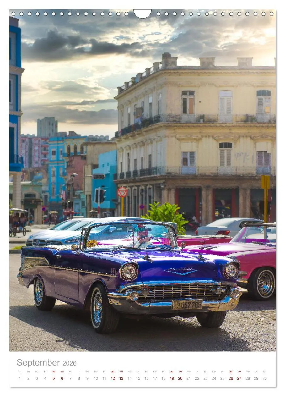 Bild: 9783516340396 | Old Cars of Cuba (Wandkalender 2026 DIN A3 hoch), CALVENDO...