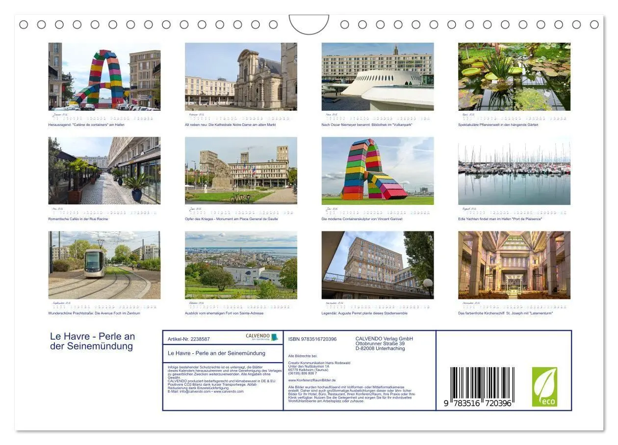 Bild: 9783516720396 | Le Havre - Perle an der Seinemündung (Wandkalender 2026 DIN A4...