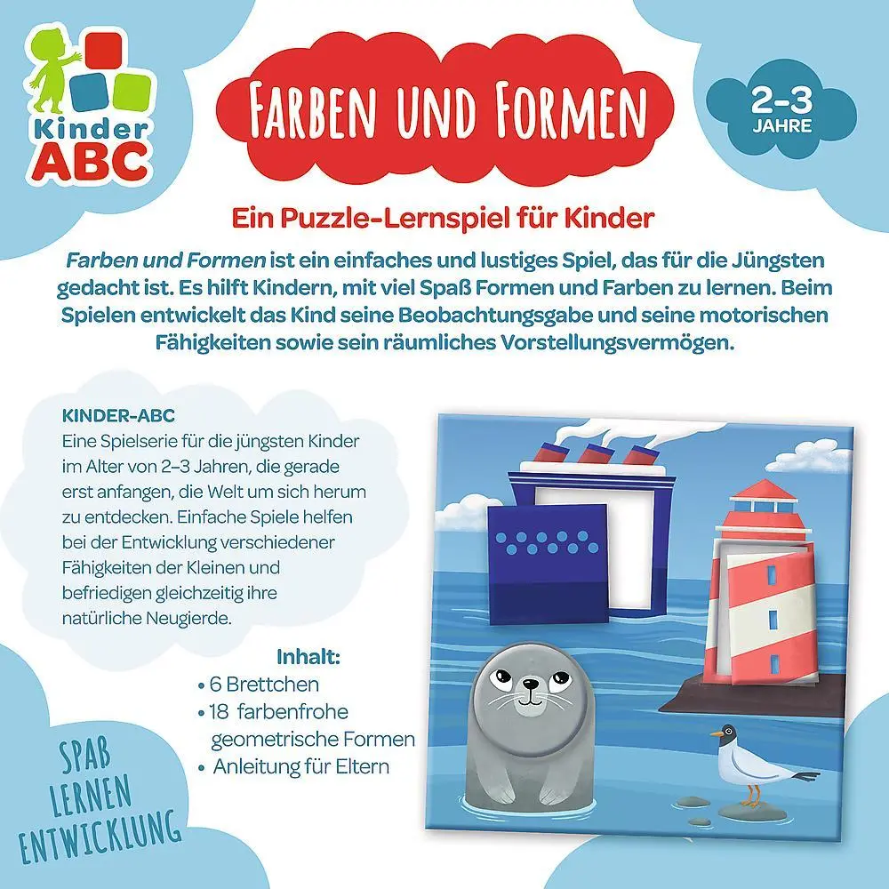 Bild: 5900511020496 | FARBEN UND FORMEN | Kinder ABC - Farben und Formen - Deutsche Version