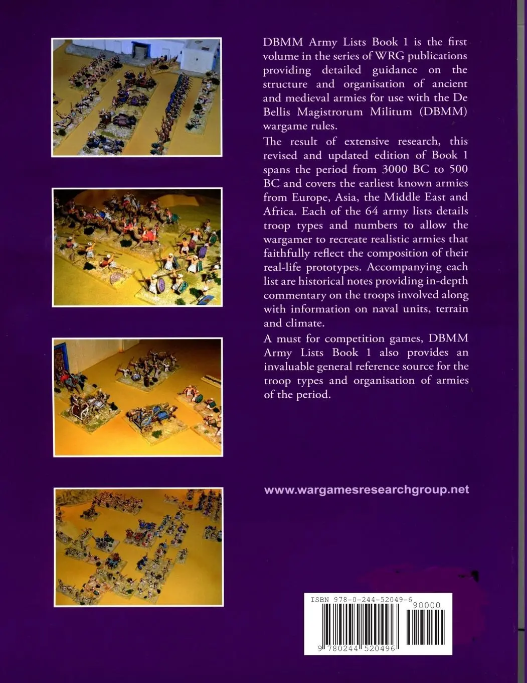 Rückseite: 9780244520496 | DBMM Army Lists Book 1 | The Chariot Period 3000 BC to 500 BC | Barker