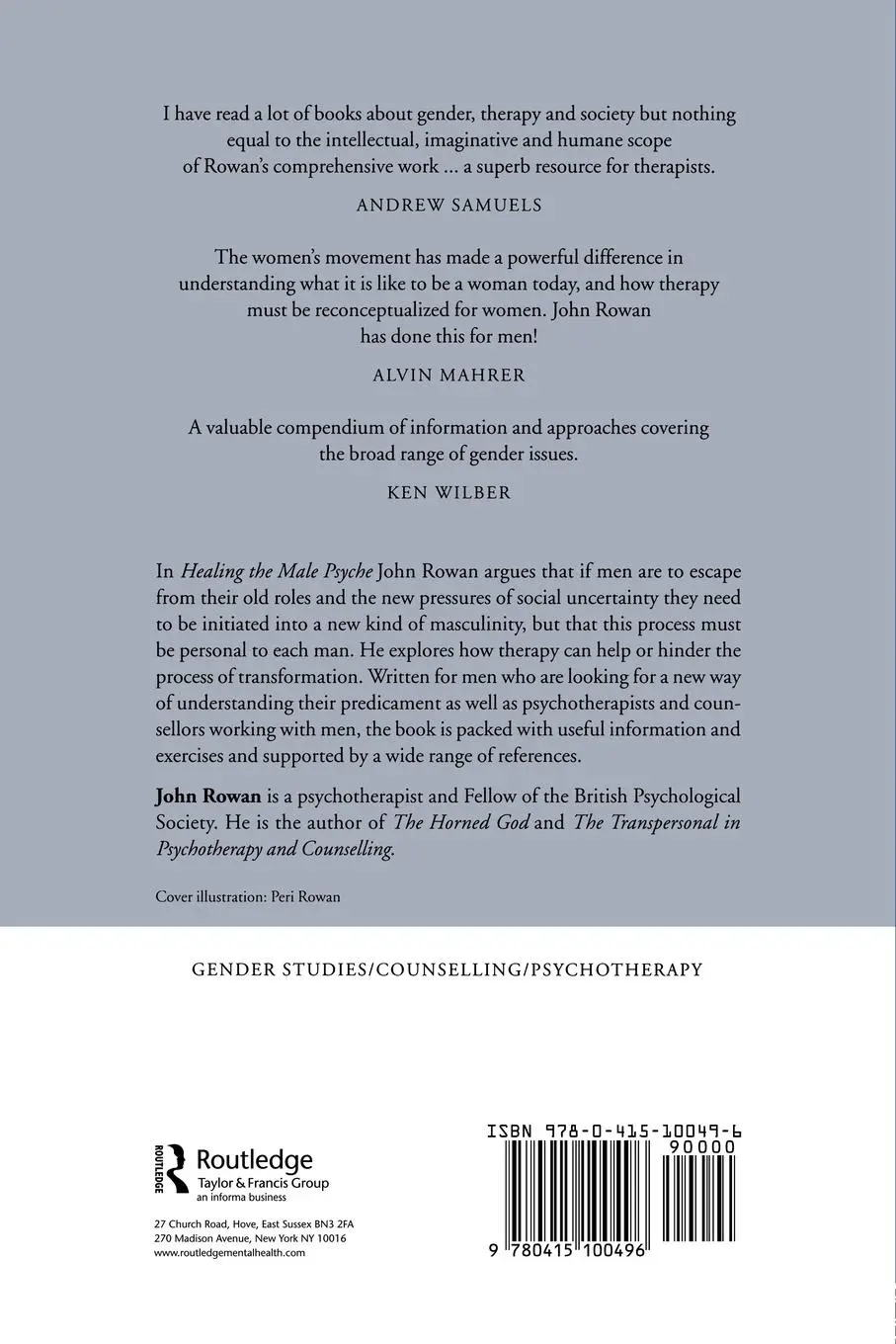 Rückseite: 9780415100496 | Healing the Male Psyche | Therapy as Initiation | John Rowan | Buch