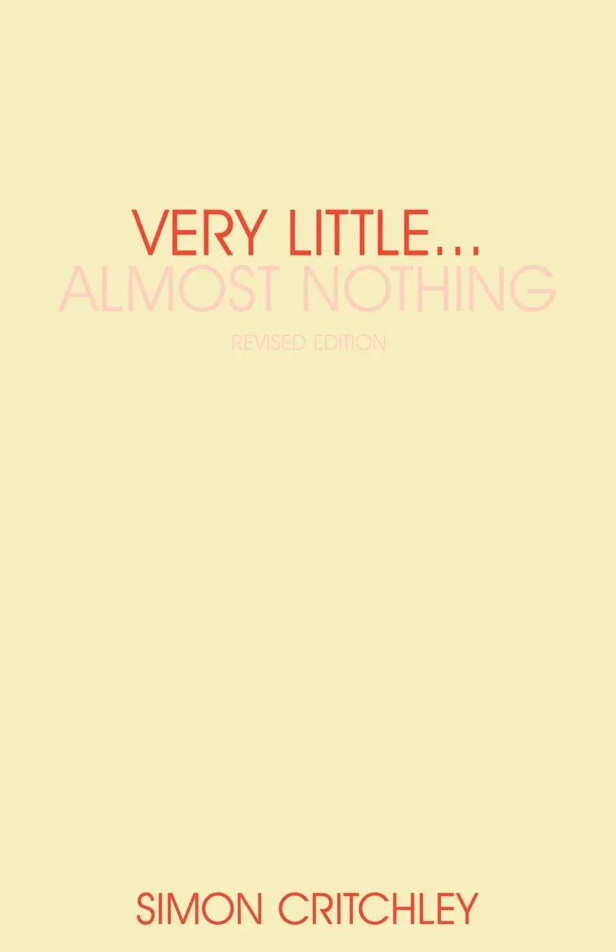 Cover: 9780415340496 | Very Little ... Almost Nothing | Death, Philosophy and Literature