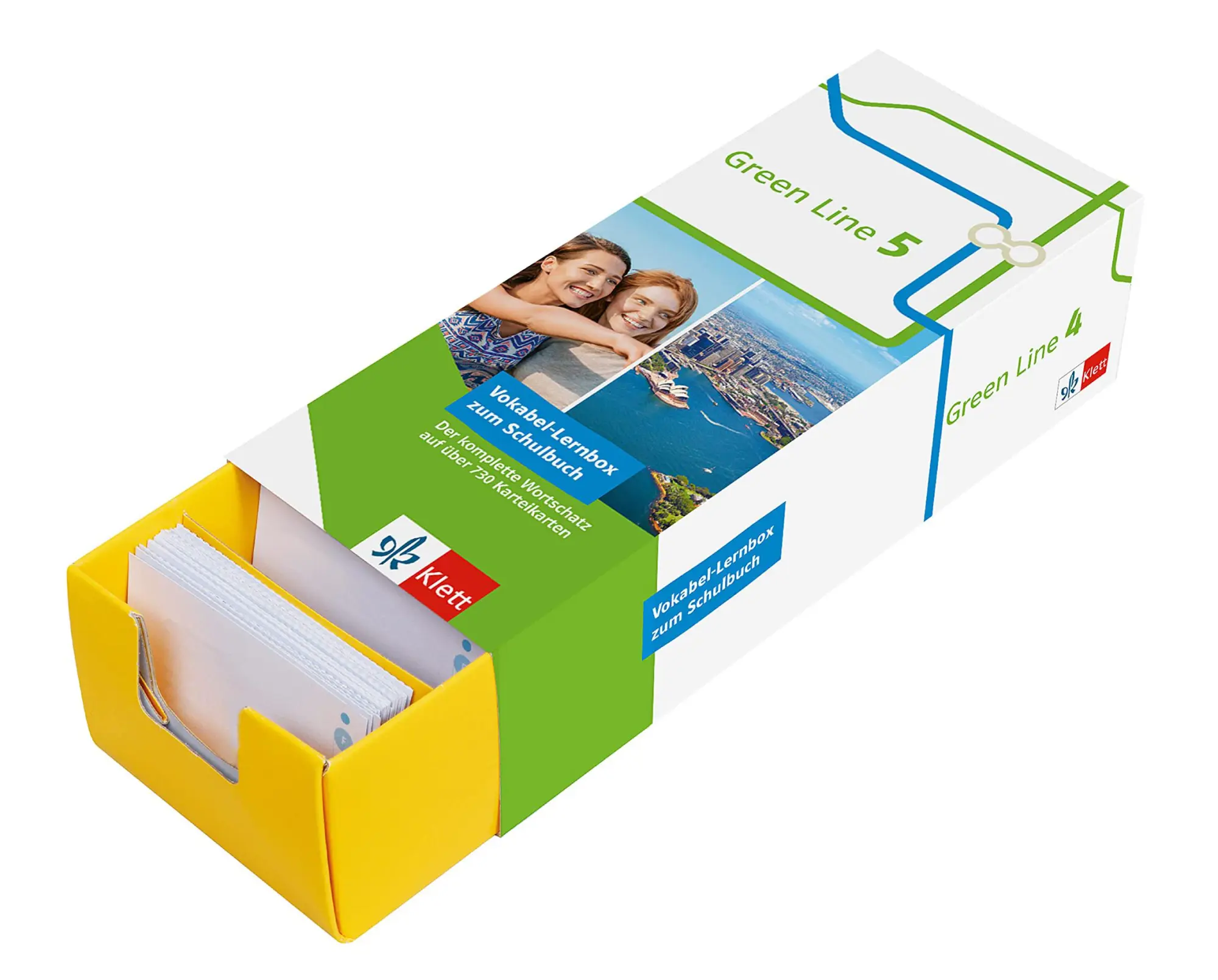 Cover: 9783129240496 | Green Line 5 G8 Klasse 9 Vokabel-Lernbox zum Schulbuch. Englisch