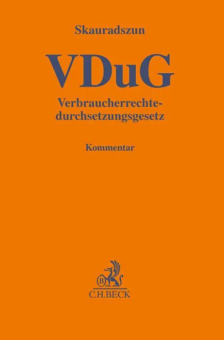 Cover: 9783406820496 | Verbraucherrechtedurchsetzungsgesetz (VDuG) | Dominik Skauradszun | IX